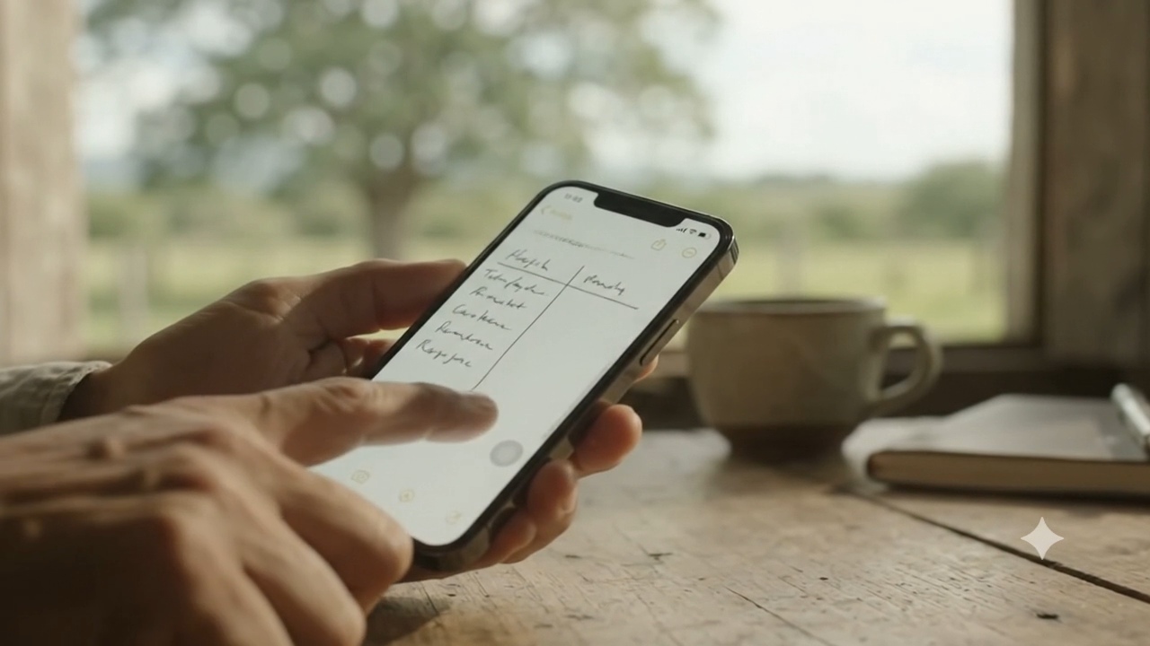 La nota en el celular que te obliga a decidir
